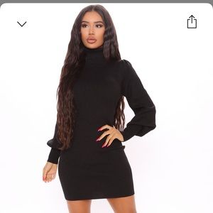 Turtleneck sweater dress too cozy